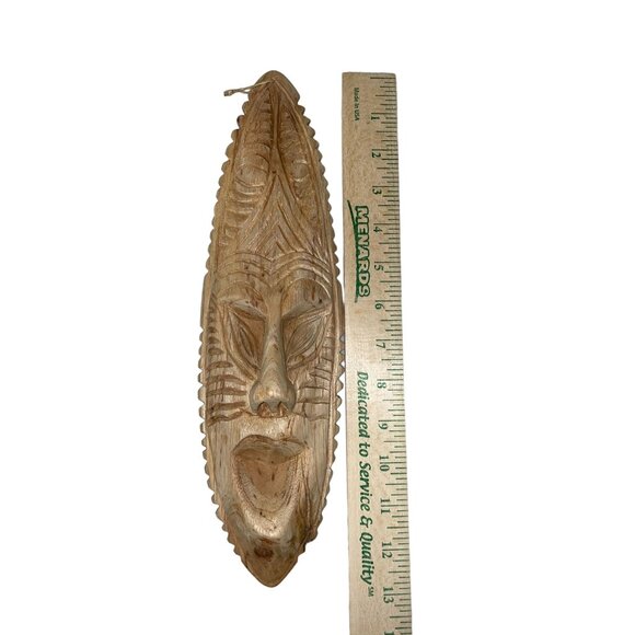 Hand Carved Tribal Wall Mask – Papua New Guinea – 12.5" Tall – Small Ethnic Art - Picture 16 of 16